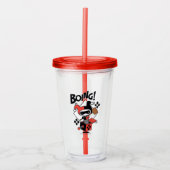 Chibi Harley-Quinn-In-A-Box met Hammer Acryl Drinkbeker (Voorkant)