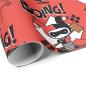 Chibi Harley-Quinn-In-A-Box met Hammer Cadeaupapier (Rol Hoek)