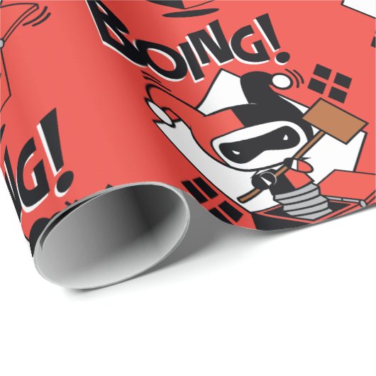 Chibi Harley-Quinn-In-A-Box met Hammer Cadeaupapier (Rol Hoek)