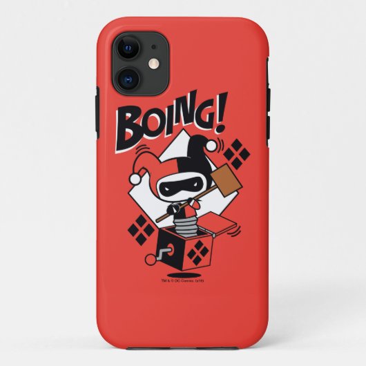 Chibi Harley-Quinn-In-A-Box met Hammer Case-Mate iPhone Case (Achterkant)