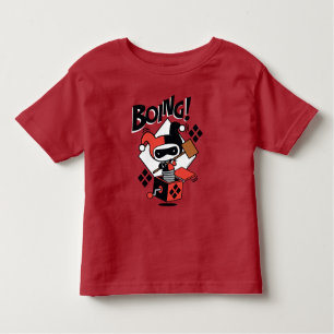 Chibi Harley-Quinn-In-A-Box met Hammer Kinder Shirts