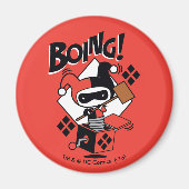 Chibi Harley-Quinn-In-A-Box met Hammer Magneet (Voorkant)