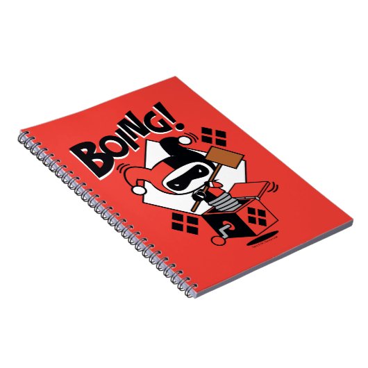 Chibi Harley-Quinn-In-A-Box met Hammer Notitieboek (Rechterzijde)