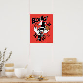 Chibi Harley-Quinn-In-A-Box met Hammer Poster (Keuken)