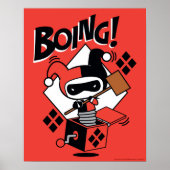 Chibi Harley-Quinn-In-A-Box met Hammer Poster (Voorkant)