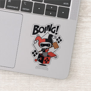 Chibi Harley-Quinn-In-A-Box met Hammer Sticker