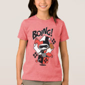 Chibi Harley-Quinn-In-A-Box met Hammer Tri-Blend Shirt (Voorkant)