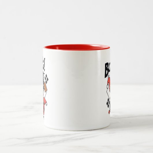 Chibi Harley-Quinn-In-A-Box met Hammer Tweekleurige Koffiemok (Center)