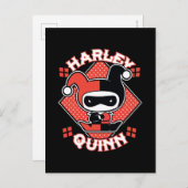 Chibi Harley Quinn Splits Briefkaart (Voorkant / Achterkant)