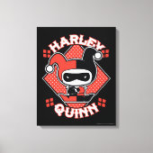 Chibi Harley Quinn Splits Canvas Afdruk (Voorkant)