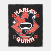 Chibi Harley Quinn Splits Fleece Deken (Voorkant)