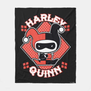 Chibi Harley Quinn Splits Fleece Deken