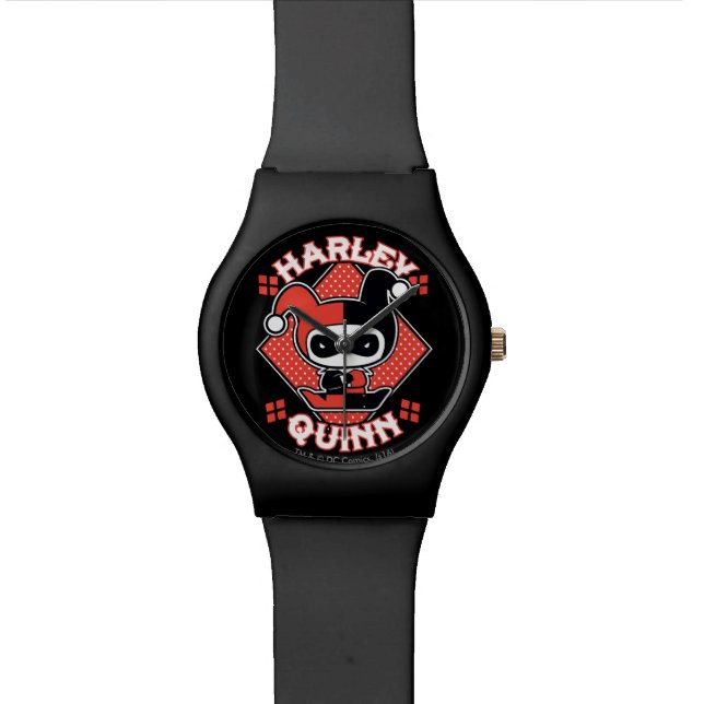 Chibi Harley Quinn Splits Horloge (Close Up)