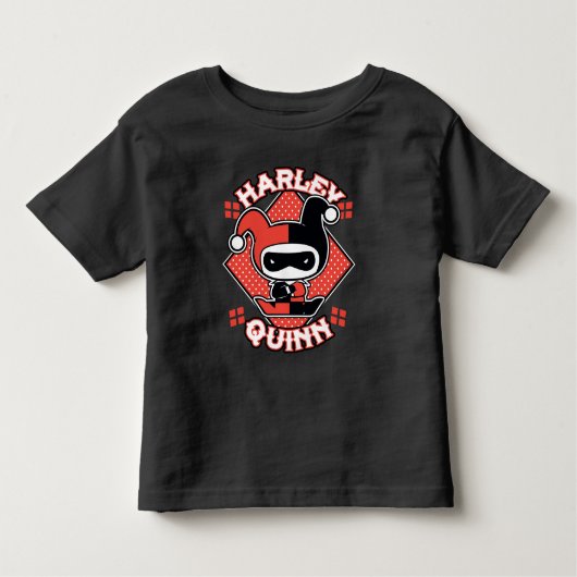 Chibi Harley Quinn Splits Kinder Shirts (Voorkant)