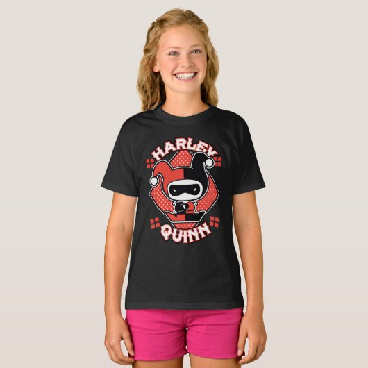Chibi Harley Quinn Splits T-shirt (Voorkant volledig)