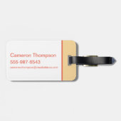 Chibi HARRY POTTER™ & Hedwig Bagagelabel (Achterkant horizontaal)