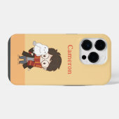Chibi HARRY POTTER™ & Hedwig iPhone Hoesje (Achterkant horizontaal)