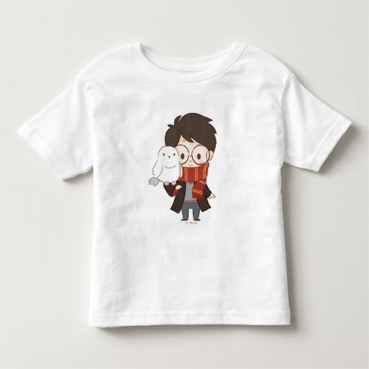 Chibi HARRY POTTER™ & Hedwig Kinder Shirts (Voorkant)