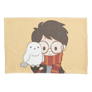 Chibi HARRY POTTER™ & Hedwig Kussensloop