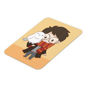 Chibi HARRY POTTER™ & Hedwig Magneet (Linkerzijde)