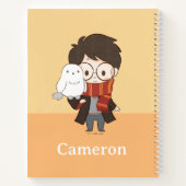 Chibi HARRY POTTER™ & Hedwig Notitieboek (Achterkant)