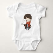 Chibi HARRY POTTER™ & Hedwig Romper (Voorkant)