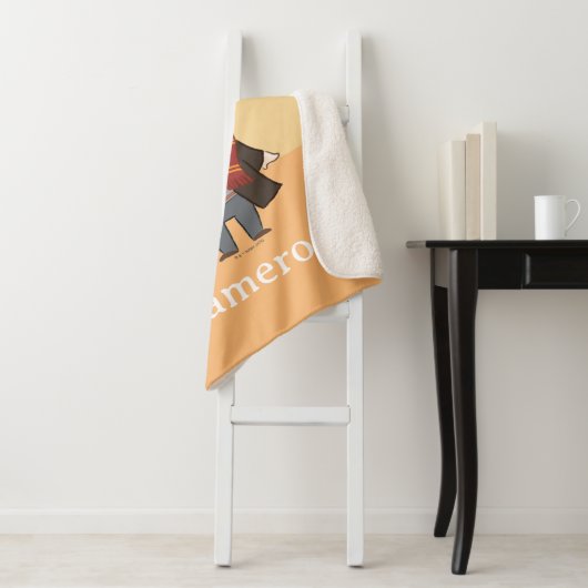 Chibi HARRY POTTER™ & Hedwig Sherpa Deken (In situ)