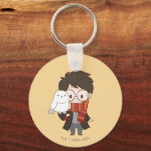 Chibi HARRY POTTER™ & Hedwig Sleutelhanger (Voorkant)