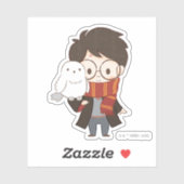 Chibi HARRY POTTER™ & Hedwig Sticker (Vel)