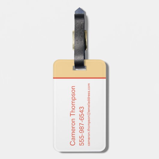 Chibi HARRY POTTER™ Patronus Bagagelabel (Achterkant verticaal)