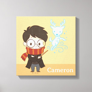 Chibi HARRY POTTER™ Patronus Canvas Afdruk