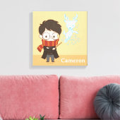 Chibi HARRY POTTER™ Patronus Canvas Afdruk (Insitu (Woonkamer))
