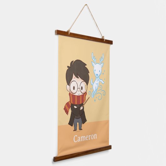 Chibi HARRY POTTER™ Patronus Hangend Wandkleed (Gebogen)