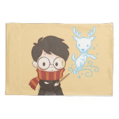 Chibi HARRY POTTER™ Patronus Kussensloop (Achterkant)