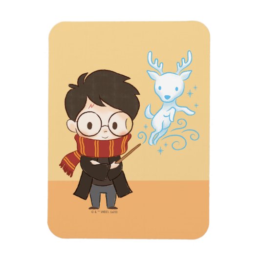 Chibi HARRY POTTER™ Patronus Magneet (Verticaal)
