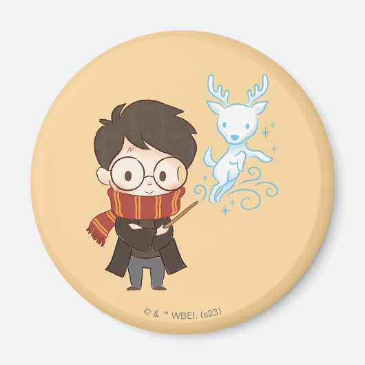 Chibi HARRY POTTER™ Patronus Magneet (Voorkant)