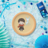Chibi HARRY POTTER™ Patronus Papieren Bordje (Feest)