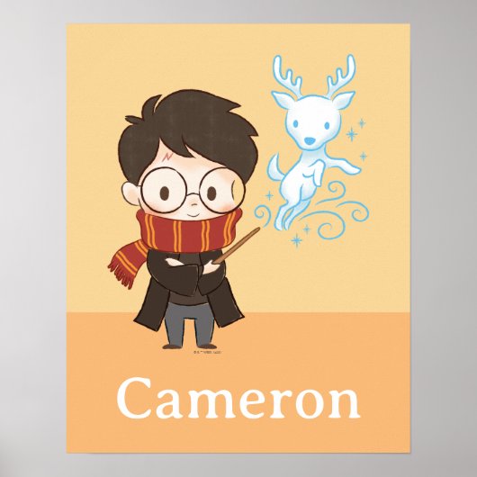 Chibi HARRY POTTER™ Patronus Poster (Voorkant)