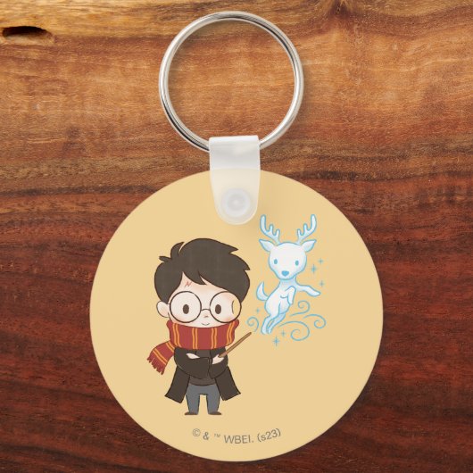 Chibi HARRY POTTER™ Patronus Sleutelhanger (Voorkant)