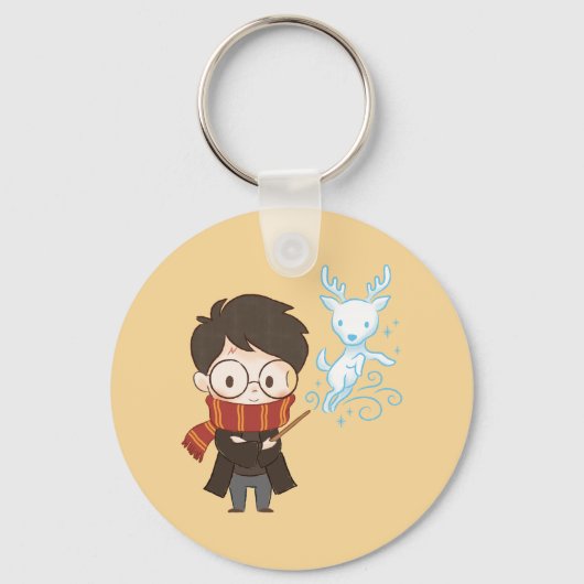Chibi HARRY POTTER™ Patronus Sleutelhanger (Achterkant)