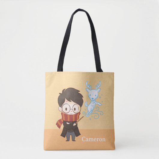Chibi HARRY POTTER™ Patronus Tote Bag (Voorkant)