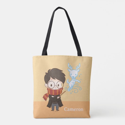 Chibi HARRY POTTER™ Patronus Tote Bag (Achterkant)