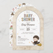 Chibi Harry Potter Wizard Baby Shower Kaart (Voorkant / Achterkant)