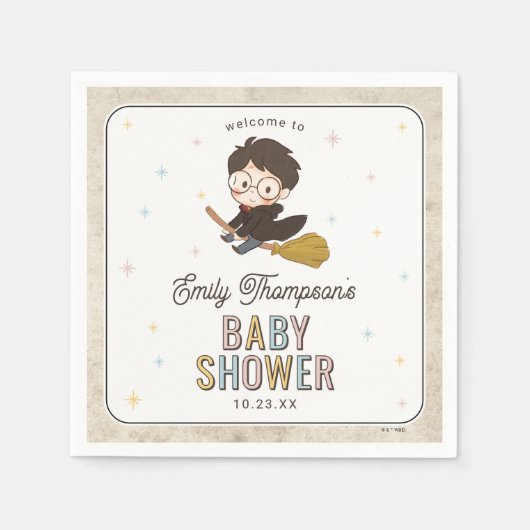 Chibi Harry Potter Wizard Baby Shower Servet (Voorkant)