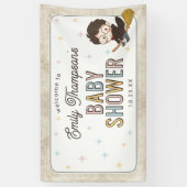 Chibi Harry Potter Wizard Baby Shower Spandoek (Verticaal)