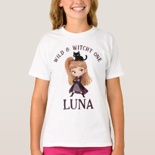 Chibi Heks Eerste Verjaardagsuitnodiging Aquarel T-shirt