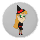 chibi heks keramische knop (Voorkant)