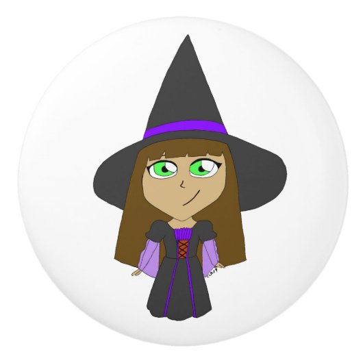 chibi heks keramische knop (Voorkant)