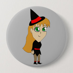 chibi heks ronde button 4,0 cm