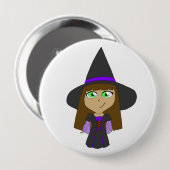 chibi heks ronde button 4,0 cm (Voorkant /achterkant)